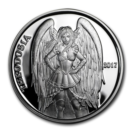 1 oz Silver Proof Round - Angels & Demons Series (Theodosia) 1 oz Silver Proof Round - Angels & Demons Series (Theodosia)